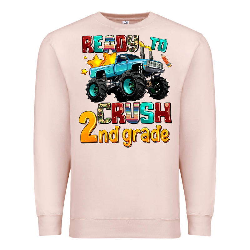 Ready To School Crush 2nd Grade Premium Sweatshirt by AdoDesignShop | Teevron