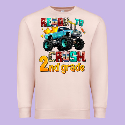 Ready To School Crush 2nd Grade Premium Sweatshirt Designed By Adodesignshop