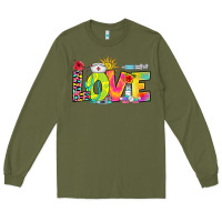 Army Green love nurse summer Long Sleeve Tee - RanaPortraitStore