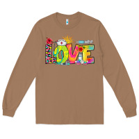 Toasted Coconut love nurse summer Long Sleeve Tee - RanaPortraitStore