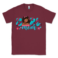 Burgundy girl mom afro black girl Classic Tee - texasbilliewilder