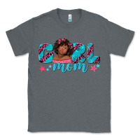 Charcoal Heather girl mom afro black girl Classic Tee - texasbilliewilder