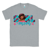 Heather Grey girl mom afro black girl Classic Tee - texasbilliewilder