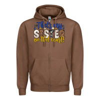 Chestnut that s my sister on that court Zipper Hoodie - Zillion Design Studio