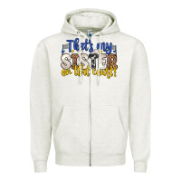 Oatmeal Heather that s my sister on that court Zipper Hoodie - Zillion Design Studio