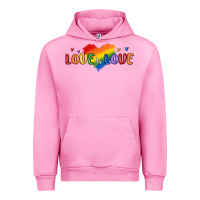 Fuchsia Pink love is love lgbtq Urban Hoodie - MaliasSmallBusiness