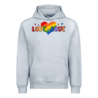 Heather Grey love is love lgbtq Urban Hoodie - MaliasSmallBusiness
