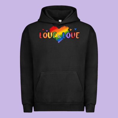 Love Is Love Lgbtq Urban Hoodie Designed By Maliassmallbusiness