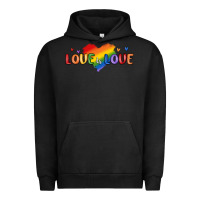 Pigment Black love is love lgbtq Urban Hoodie - MaliasSmallBusiness