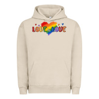 Pigment French Oak love is love lgbtq Urban Hoodie - MaliasSmallBusiness