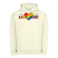 Pigment Pistachio love is love lgbtq Urban Hoodie - MaliasSmallBusiness