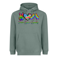 Sage peace love equality Heavyweight Hoodie - HRA Design Shop