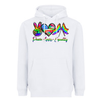 White peace love equality Heavyweight Hoodie - HRA Design Shop