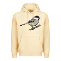 Pina Colada Black Capped Chickadee Premium Hoodie - LillyAllenDesigns