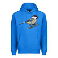 True Royal Black Capped Chickadee Premium Hoodie - LillyAllenDesigns