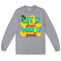 Heather Grey life is  make it sweet Long Sleeve Tee - RanaPortraitStore