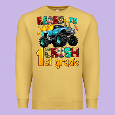 Ready To School Crush 1st Grade Premium Sweatshirt Designed By Adodesignshop