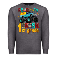 Charcoal Heather ready to school crush 1st grade Premium Sweatshirt - AdoDesignShop