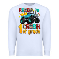 White ready to school crush 1st grade Premium Sweatshirt - AdoDesignShop