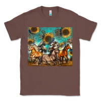 Chestnut western horses Classic Tee - Zillion Design Studio