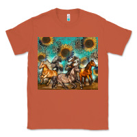 Copper western horses Classic Tee - Zillion Design Studio
