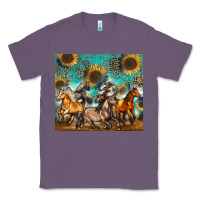 Lavender western horses Classic Tee - Zillion Design Studio