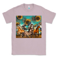 Lilac western horses Classic Tee - Zillion Design Studio