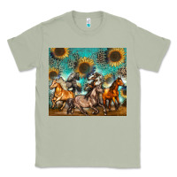 Matcha western horses Classic Tee - Zillion Design Studio