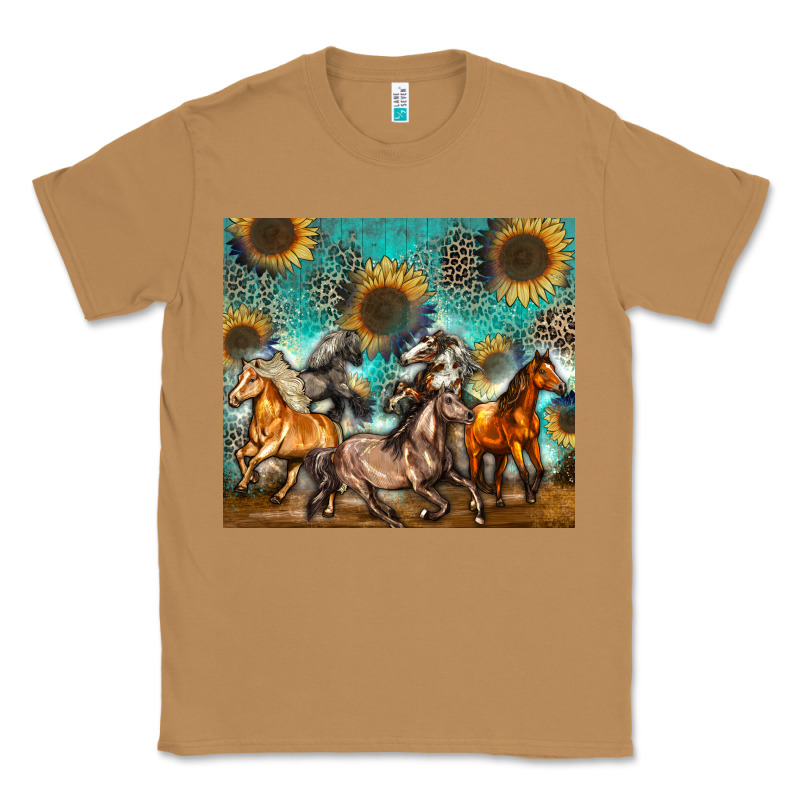 Western Horses Classic Tee by Zillion Design Studio | Teevron