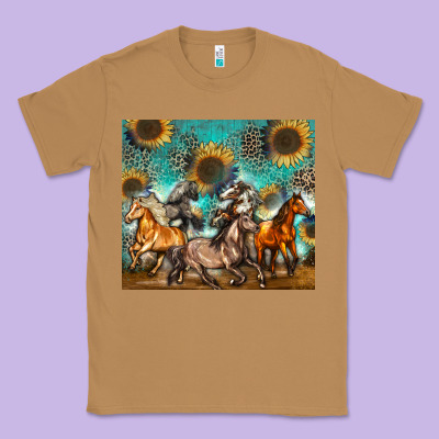 Classic Tee western horses
