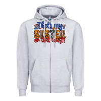 Heather Grey that s my sister on that court Zipper Hoodie - Zillion Design Studio