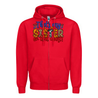 Red that s my sister on that court Zipper Hoodie - Zillion Design Studio
