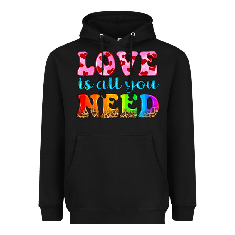 Love Is All You Need Heavyweight Hoodie by HRA Design Shop | Teevron