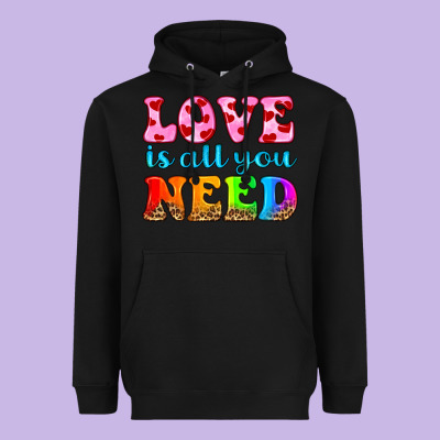 Love Is All You Need Heavyweight Hoodie Designed By Hra Design Shop