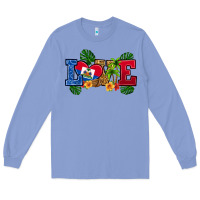 Colony Blue love haitian republic Long Sleeve Tee - RanaPortraitStore
