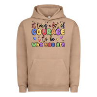 Pigment Burro it takes a lot of courage to be who you are Urban Hoodie - MaliasSmallBusiness