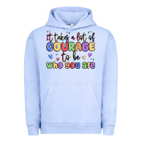Pigment Grape Ice it takes a lot of courage to be who you are Urban Hoodie - MaliasSmallBusiness