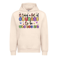 Sandshell it takes a lot of courage to be who you are Urban Hoodie - MaliasSmallBusiness