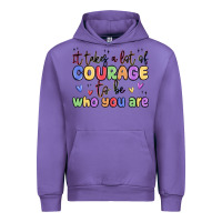 Tulip it takes a lot of courage to be who you are Urban Hoodie - MaliasSmallBusiness