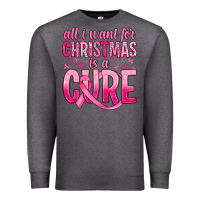 Charcoal Heather all i want for christmas is a cure Premium Sweatshirt - JahusDesignShop