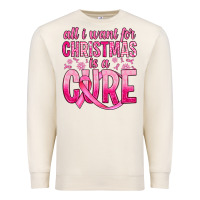 Sandshell all i want for christmas is a cure Premium Sweatshirt - JahusDesignShop
