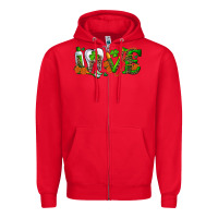 Red dental love st patricks day Zipper Hoodie - RanaPortraitStore