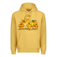 Antique Gold childhood cancer awareness month harvesting hope Premium Hoodie - Jasminsmagicworld