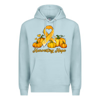 Blue Mist childhood cancer awareness month harvesting hope Premium Hoodie - Jasminsmagicworld