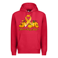 Cardinal childhood cancer awareness month harvesting hope Premium Hoodie - Jasminsmagicworld