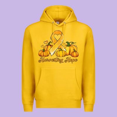 Childhood Cancer Awareness Month Harvesting Hope Premium Hoodie Designed By Jasminsmagicworld