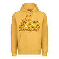 Mustard childhood cancer awareness month harvesting hope Premium Hoodie - Jasminsmagicworld