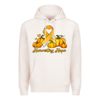 Pale Pink childhood cancer awareness month harvesting hope Premium Hoodie - Jasminsmagicworld