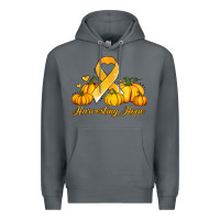 Rock childhood cancer awareness month harvesting hope Premium Hoodie - Jasminsmagicworld