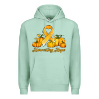 Seafoam childhood cancer awareness month harvesting hope Premium Hoodie - Jasminsmagicworld